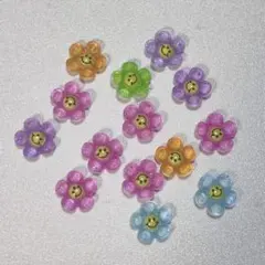 即購入⭕️ 3D ネイルパーツ 平成レトロ 匿名配送 にこちゃん　花14個セット
