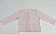 ピンク ニットカーディガン　コムサ　80
