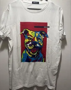 REPLAY カラフル犬プリント Tシャツのサムネイル