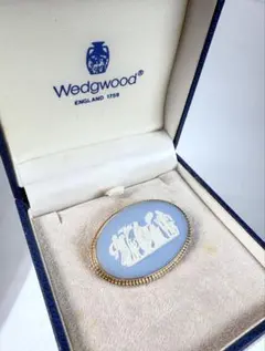 Wedgwood ジャスパー ブローチ ブルーのサムネイル