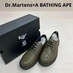 A BATHING APE × Dr.Martens コラボ 3ホール BAPE®︎ × mastermind JAPAN × Dr.Martens】1461 3ホールシューズが