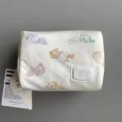 ディズニー　ダッフィー ジェラートピケ 総柄ポーチ　ダッフィー&フレンズ