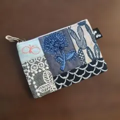 ミナペルホネン☆ハンドメイド☆ポーチ☆カードケース☆forest tile