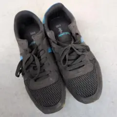 impact pro スニーカー ブラック ブルー 25cm