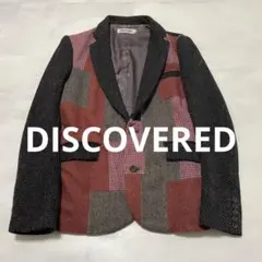 レア DISCOVERED 解体再構築 パッチワーク ウールチェック　ジャケットのサムネイル