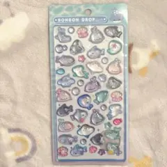 【正規限定品】水族館限定 サメ ボンボンドロップシール