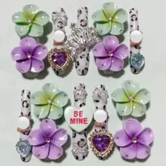 キッズネイルチップ　スーパーロング　KOGYARU コギャルネイル　ホワイト