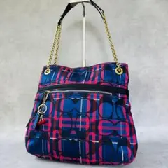 COACH コーチ 総柄 ハンドバッグ ワンショルダー Y2K マルチカラー 