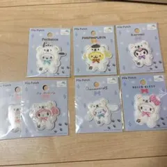 サンリオ ふわふわスノー パイルワッペンシール7点セット