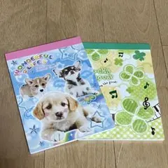 平成レトロ ファンシー文具 犬 わんこ ミニメモ帳 - メルカリ