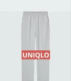 ✨️美品✨ UNIQLO パンツ ライトグレー ウエストゴム 美シルエット
