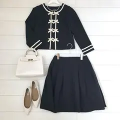 新品ユニバーサルミューズ×エムプルミエ　セットアップ　サイズ38 ツイード