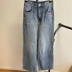 ハイウエスト ストレートデニム ライトブルーのサムネイル