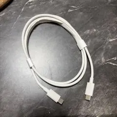USB-C to USB-C 充電ケーブル 1m ホワイト