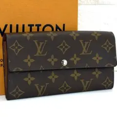 美品 ルイヴィトン モノグラム ポルトフォイユ サラ 財布 ブラウン 10カード