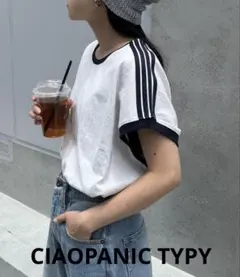 CIAOPANIC TYPY ラインフレンチTee