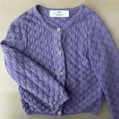 H&M パープル カーディガン 98/104