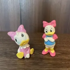 東京ディズニーランド ドナルドダック デイジーダック 陶器フィギュア