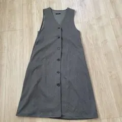 Lutique Vネック ボタン ワンピース Lサイズ