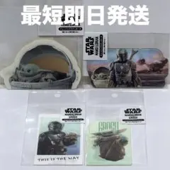 即日発送】STARWARS ランダム缶バッジ 実写 グローグー 4個セット