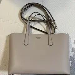 kate spade ショルダーバッグ ライトグレー