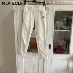 FILA GOLF フィラゴルフ パンツ S アイボリー 裏起毛 フリース