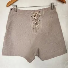 タグ付き earth music&ecology レースアップ ショートパンツ