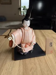 ヴィンテージ 博多人形『陽春』 春生作 美しいお顔 手描手彩色 時代物