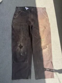 Carhartt ダブルニー　 34×32ダークブラウン　ゴールデンサイズ