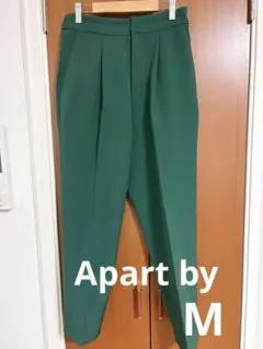Apart by レディース テーパードパンツ グリーン Mサイズ