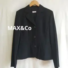 MAX&Co デザインジャケット　黒系　38