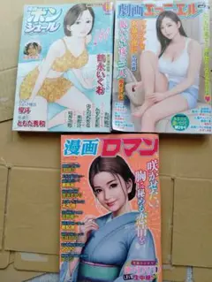 3冊 エマニエル　2025年 35 漫画ロマン　31 ボンジュール　10月号　傷