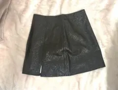GRL ブラック グリッター ミニスカート