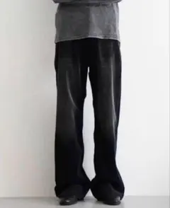 KAIKO THE CORDS LOOSE FIT FADED BLACK 1のサムネイル
