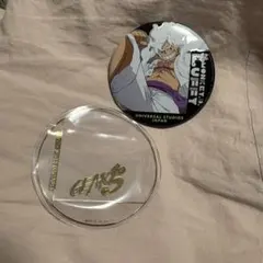 ONEPIECE ワンピース ルフィ ギア5 缶バッジ USJ