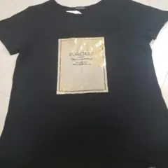 新品未使用タグ付きハクプリントTシャツのサムネイル