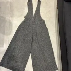 グレー ウール混サロペット OZOC