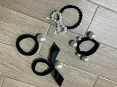 パール付ヘアゴム