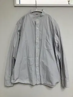 45R 三子ストライプコットンシャツ