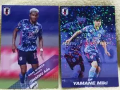 サッカー日本代表 オナイウ阿道 山根視来 カード 2枚セット