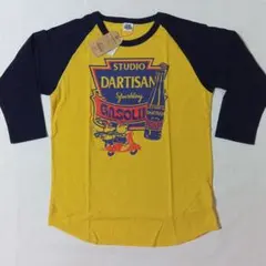 新品 ステュディオダルチザン 七分袖Tシャツ イエロー系 8151A L