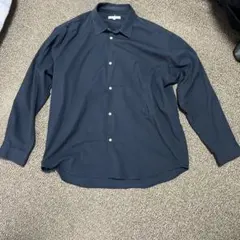 D collection ネイビー 長袖シャツ Lサイズ