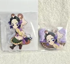 鬼滅の刃 実りの秋まつり2025 アクリルスタンド くま缶バッジ　胡蝶しのぶ