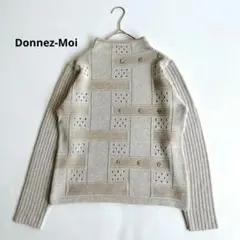 Donnez-Moi ドネモア　長袖ニット　セーター　ボトルネック　ベージュ