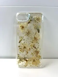 COLLABORN押し花&金箔 ケース iPhone8/7/6s/6対応 透明感