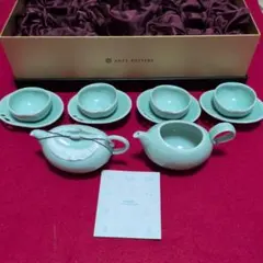 台湾茶器 安達窯 ANTA POTTERY 春萌 青磁 - メルカリ