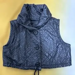 黒 キルティング ノースリーブベストサイズお値下げ中