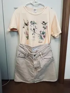 ZARA スカート　ピンクデニムのサムネイル