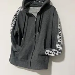 Calvin Klein Performance グレー ジップアップパーカー