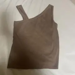 夏キャミソール　ブラウン　Lサイズ